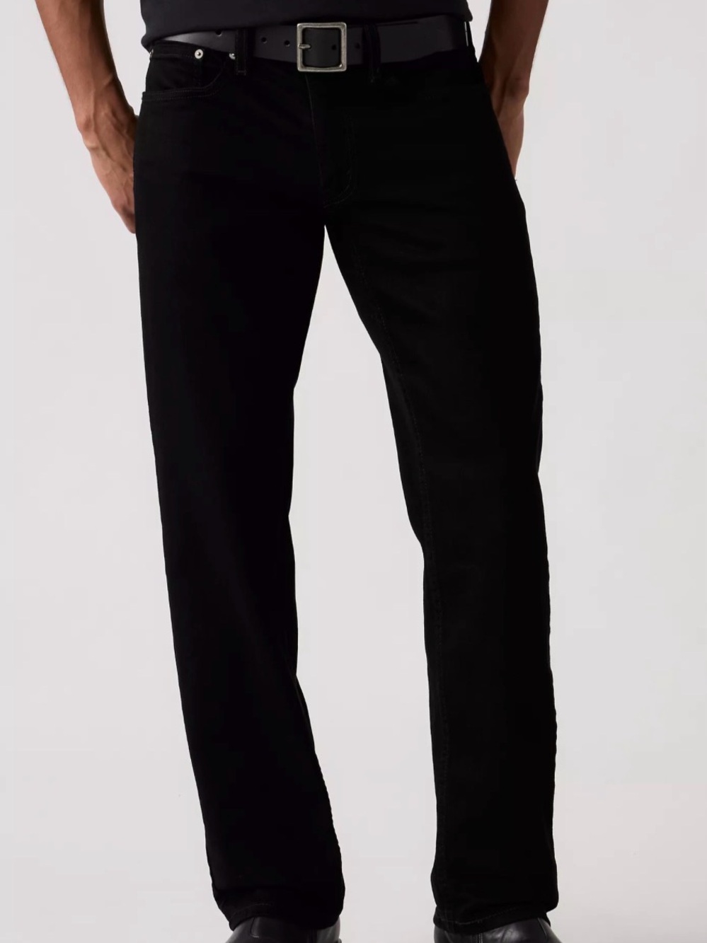 Levi's 559 Men’s Relaxed Straight Stretch Black Dark Wash 5-Pocket Jeans 40*32